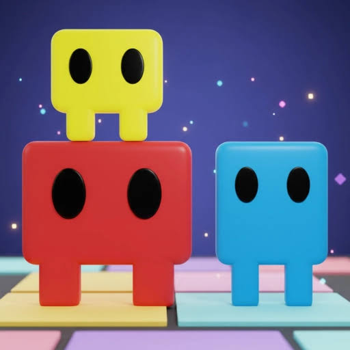 3D Big Tall Small character art